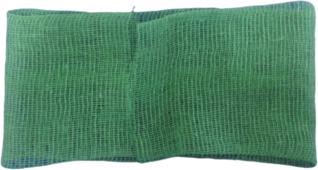 Cotonete de gaze de algodão verde