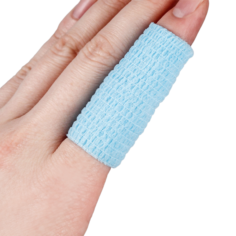 Envoltório de bandagem coesa para proteção dos dedos