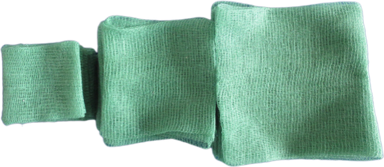 Cotonete de gaze de algodão verde